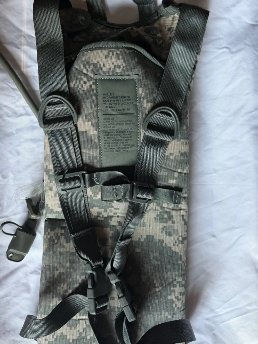 U.S. Army Digital Camo Hydration Backpack - Green/Gray